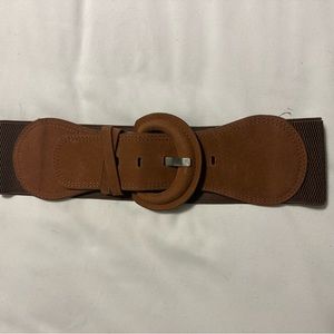 Mid-2000s Cognac Brown Cinch Waist Belt